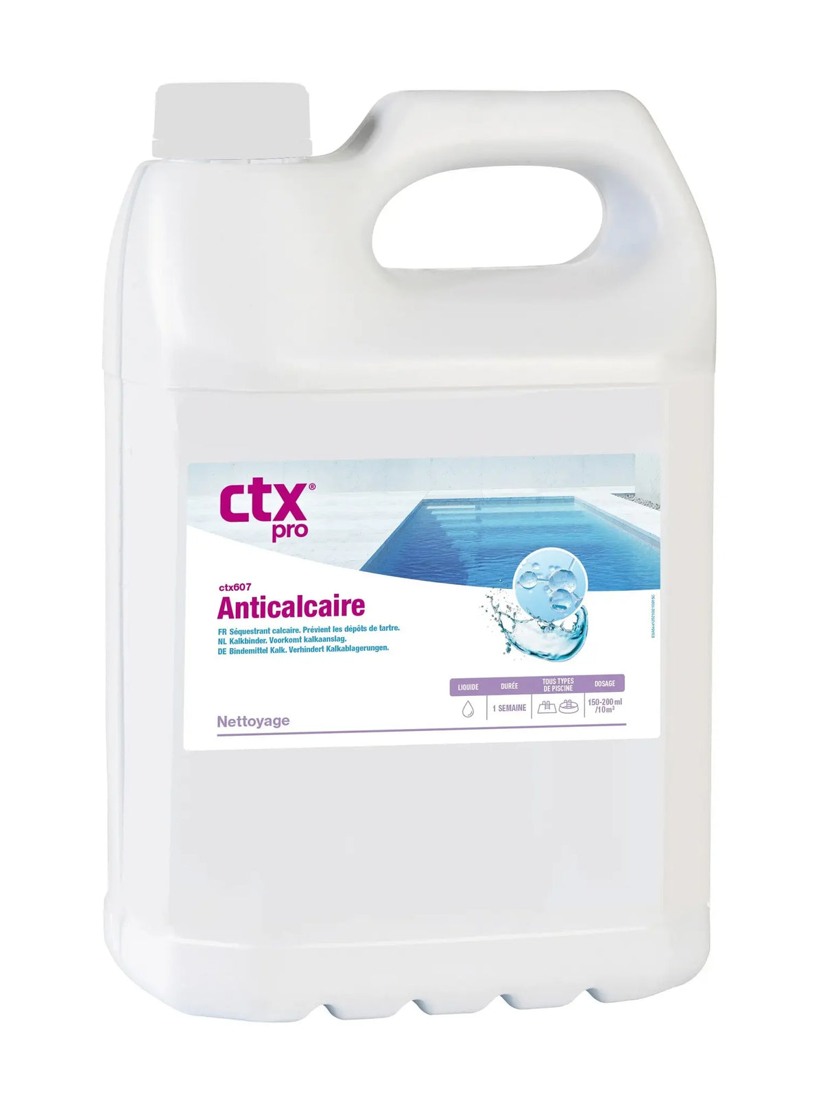 Anti-Kalk für Schwimmbäder 5L - CTX