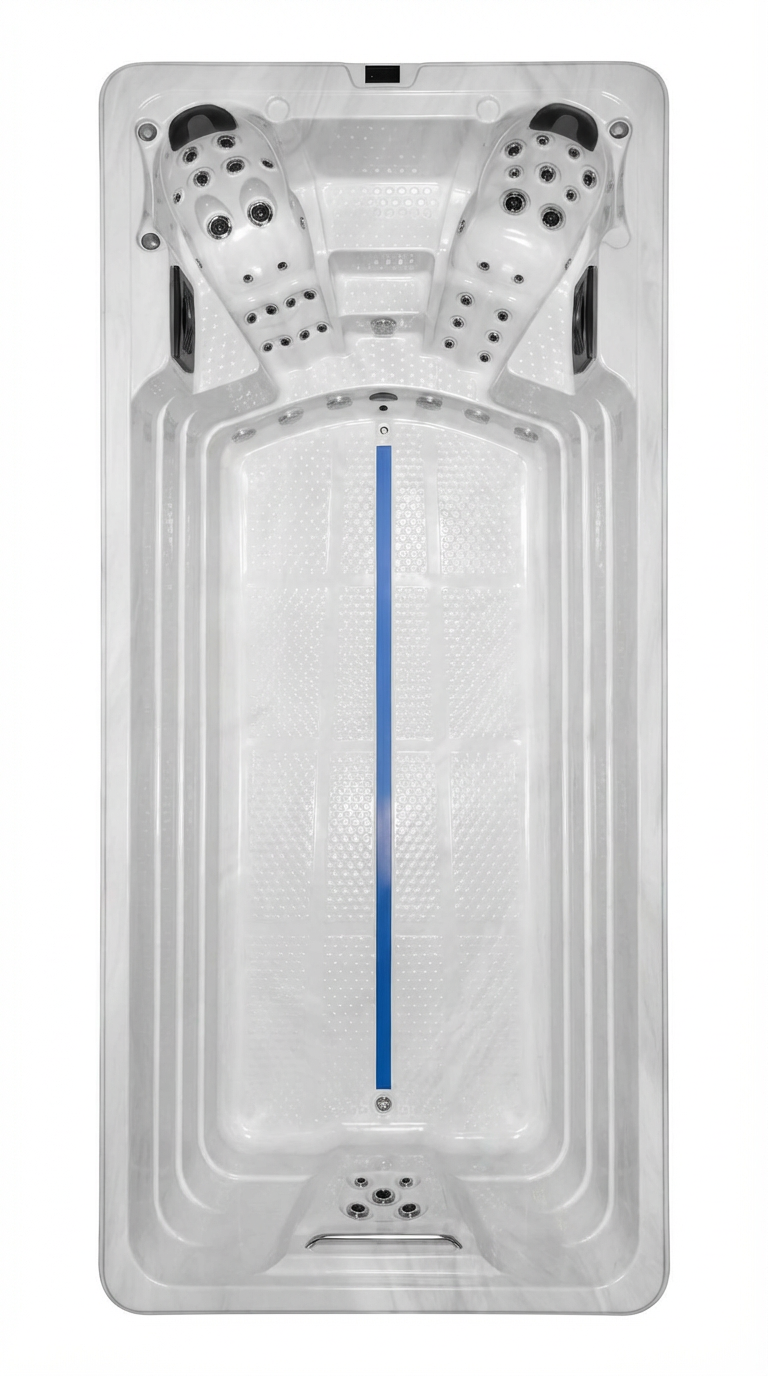 Infinity 800 Piscina de hidromasaje - 8000×2300×1500 mm - Bañera de bienestar