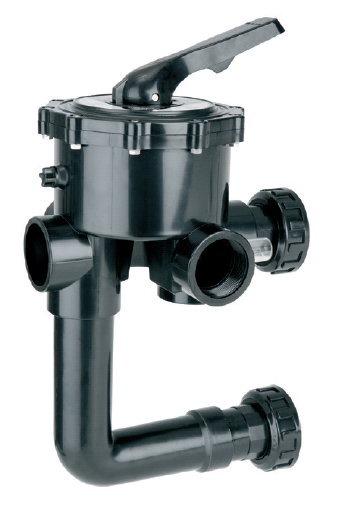 Six-way valve set R2" white