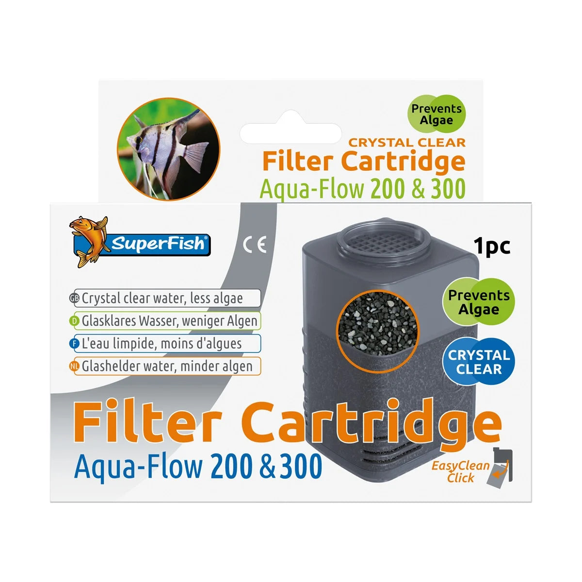 Aquaflow 200/300 Crystal Clear Cartridge 1X - Superfish