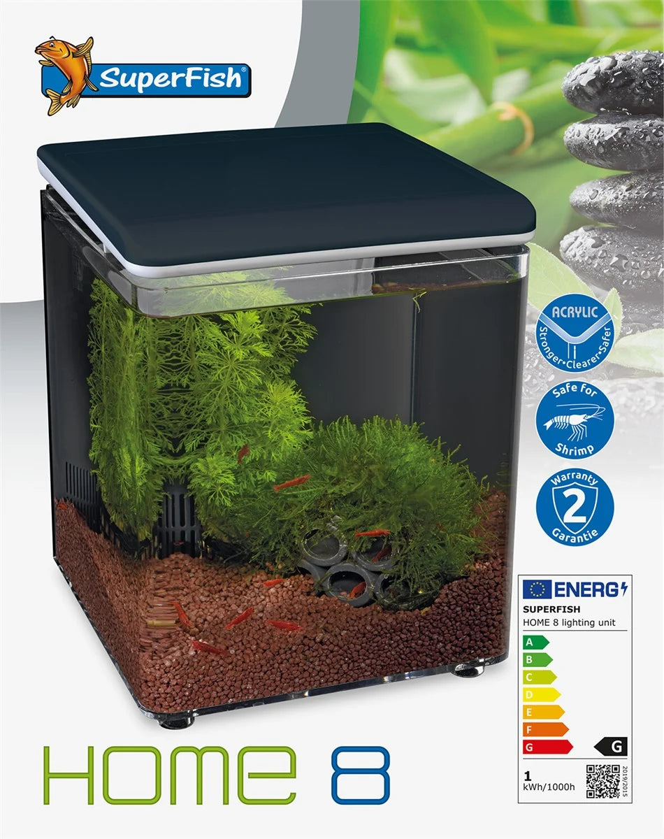 Home 8 acquario nero Superfish