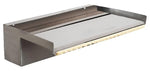 Elemento cascata in acciaio inox con LED, 30 cm - Heissner