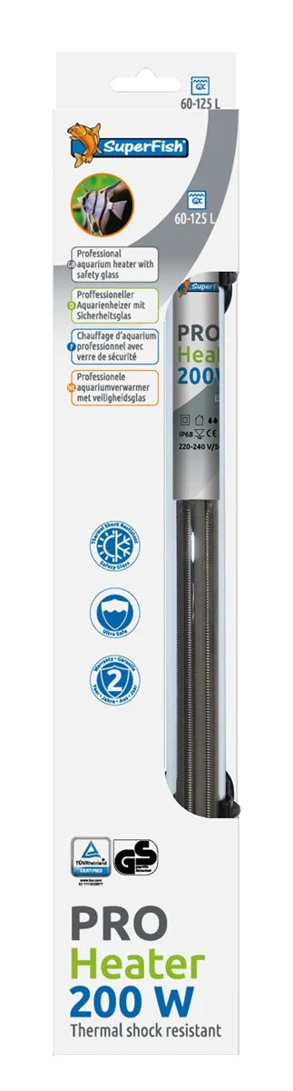 Riscaldatore Pro 200W 60-200L (35CM) - Superfish
