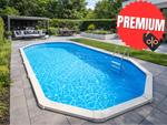 Interline Diana ovale 7,30x3,60m - 132cm - Pack Premium