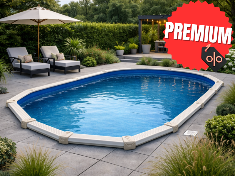 Interline Diana ovaal 8,50x4,90m - 132cm - Premium pakket