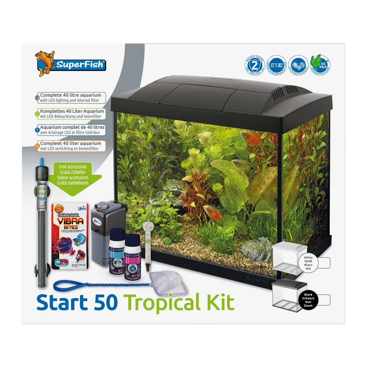 Superfish Tropical Kit 50 White Aquarium