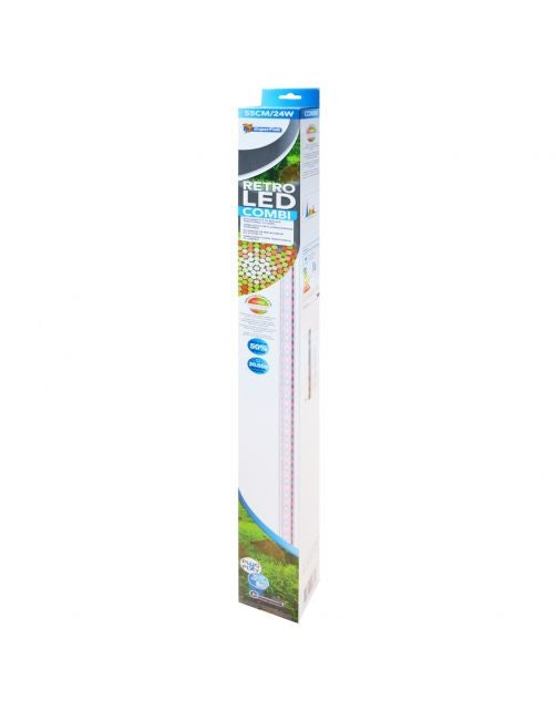 Éclairage aquarium combiné LED rétro T5 55 cm/24 W - Superfish