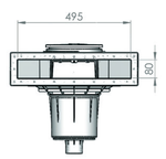 Skimmer ABS NORM gris 17,5 litros membrana / panel / prefabricado - Astralpool