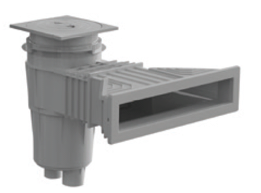 Skimmer ABS NORM gris 17,5 litros membrana / panel / prefabricado - Astralpool