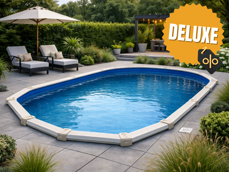 Interline Diana ovaal 8,50x4,90m - 132cm - Deluxe pakket