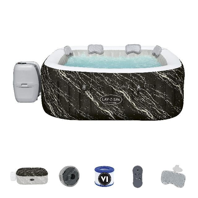 Spa Hollywood Luxe airjet 6 black 4-5 seater - Lay-Z