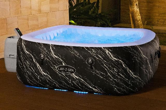 Spa Hollywood Luxe airjet 6 black 4-5 seater - Lay-Z