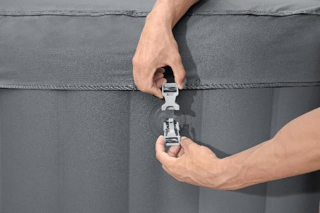 Spa Santorini hydrojet pro 7 grey - Lay-Z