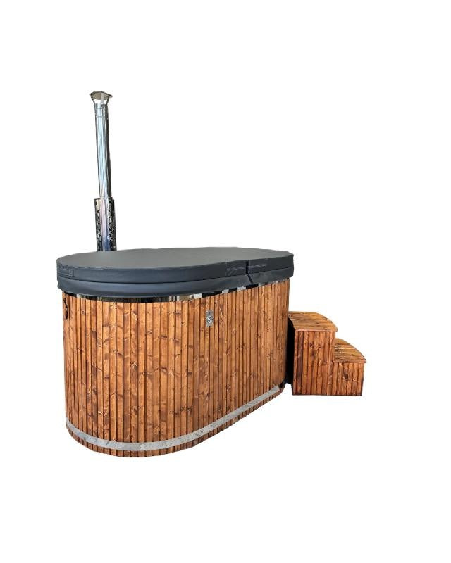 Hottub ovaal 200cm - 2 persoons - interne houtkachel - Sofuro