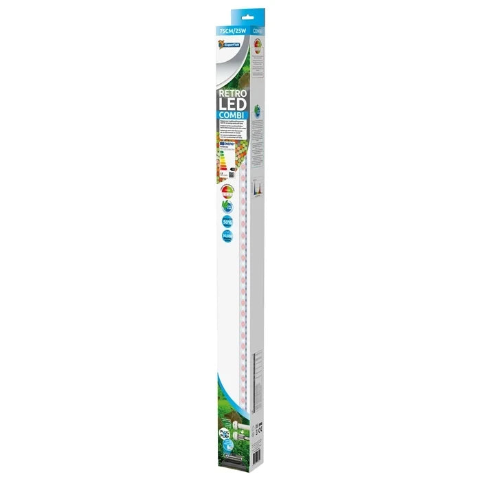 Éclairage aquarium combiné LED rétro T8 JT5 75CM/25W - Superfish
