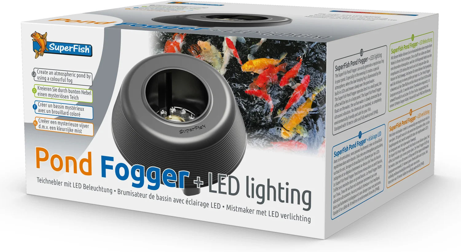 Nebulizzatore per stagno + illuminazione a LED - SuperFish