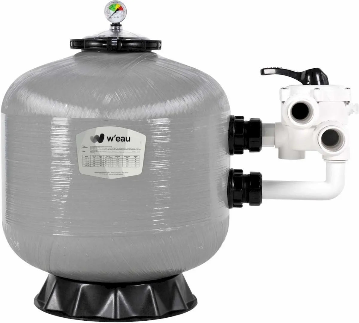 SPP-500 polyester versterkt side mount zandfilter 12m³ - W'eau