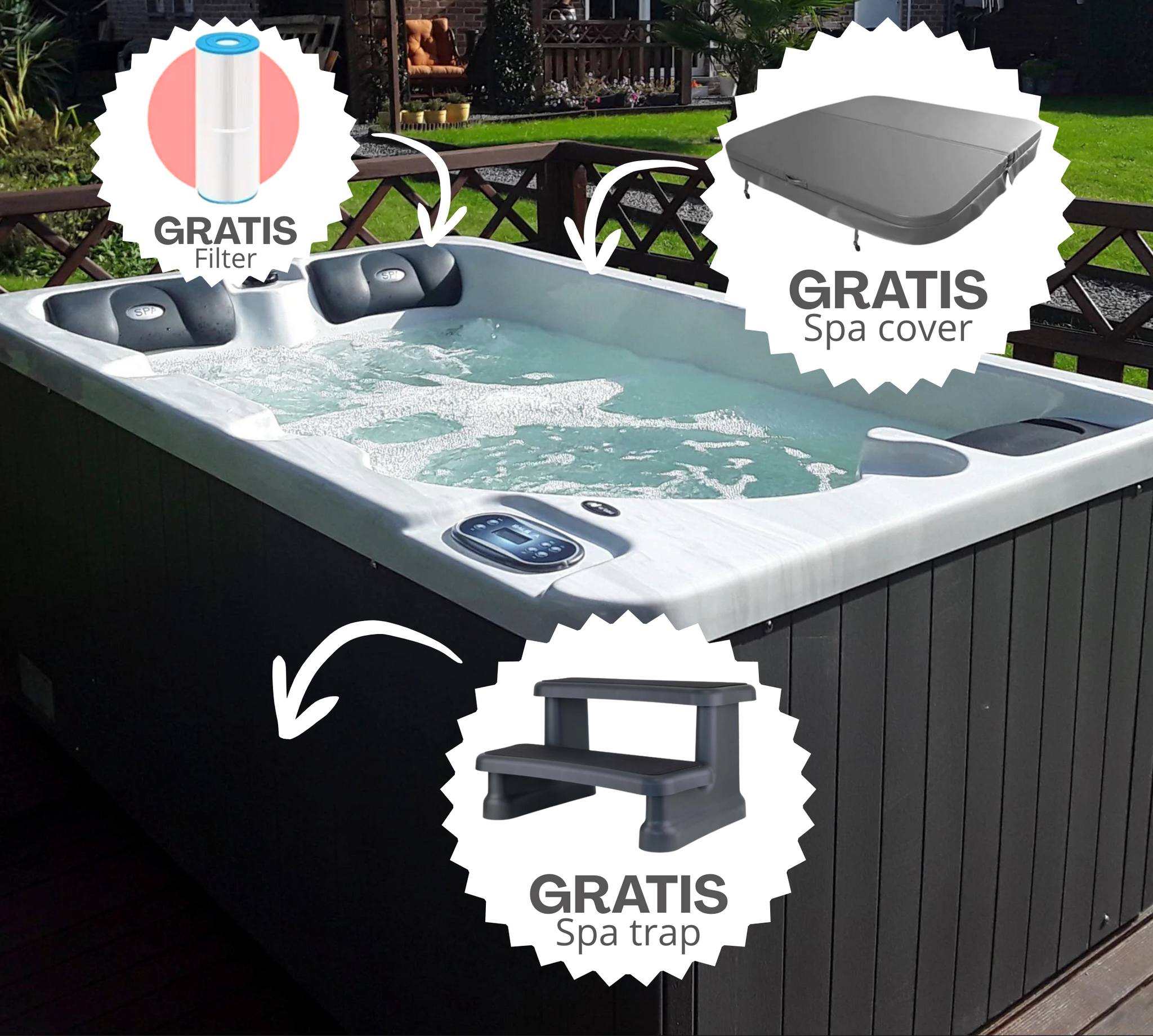 Hudson Spa - 3 persoons - W'eau