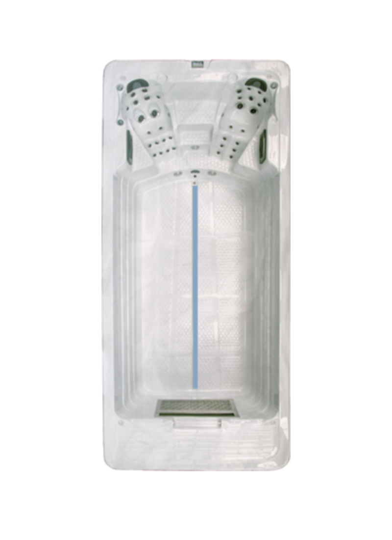 Spa nageable Aquastream 500 - 5000×2300×1500 mm - Baignoire de bien-être
