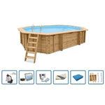 Interline Bali ovale 6,40x4,00m - 1,38m - Pack Deluxe