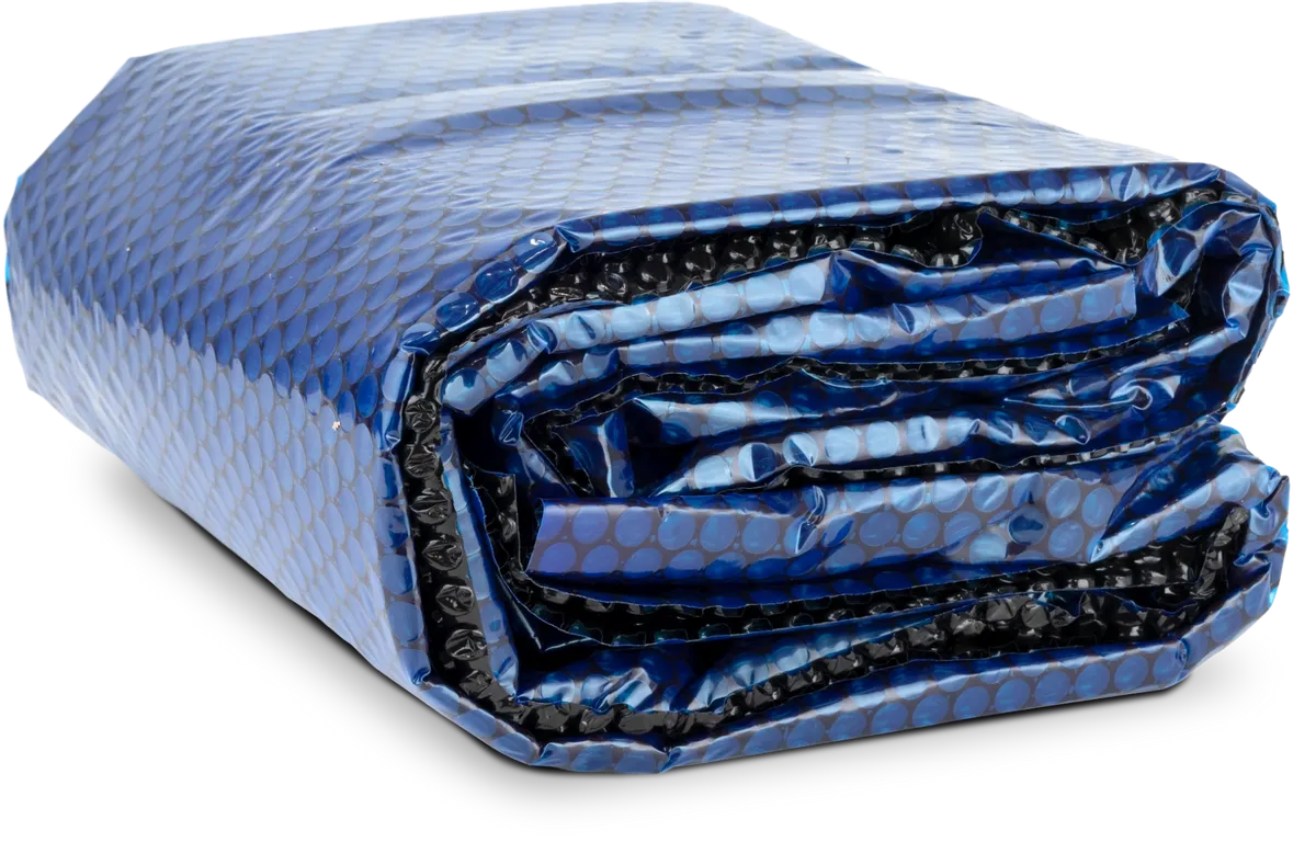 Coperta solare ovale - 488/485 x 305/360 cm (misura telo 468 x 278) - Nero/Blu - W'eau
