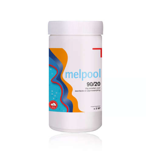 Kleine chloortabletten 20 grams 1kg 90/20 - Melpool