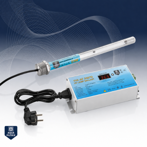 Tauchleuchte UV 33W Quecksilberdampf mit Ballast und Betriebsstundenzähler - Aquafiltrix