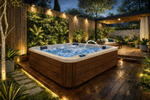 Ultimate ECO Spa 001 Marrone - Vasca idromassaggio per 3 persone - Vasca benessere