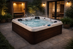 Infinity Spa 006 - Jacuzzi 3 places de luxe et économe en énergie - Marron