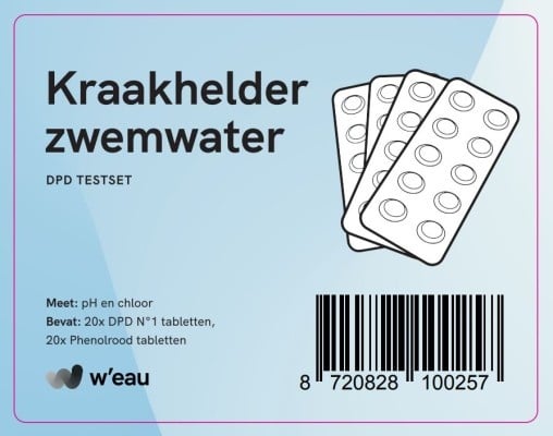 DPD 2 in 1 test kit including Chlorine & pH tablets - W'eau