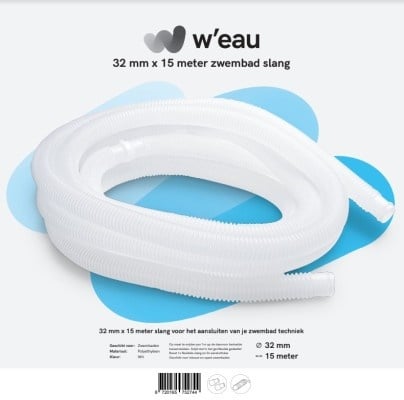 Manguera para piscina blanca 32 mm - 15 metros - W'eau