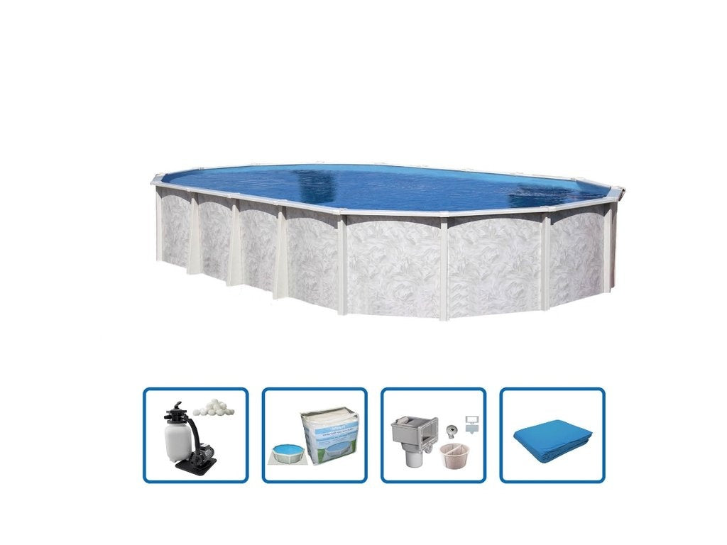 Interline Diana ovale 7,30x3,60m - 132cm - Pacchetto incluso