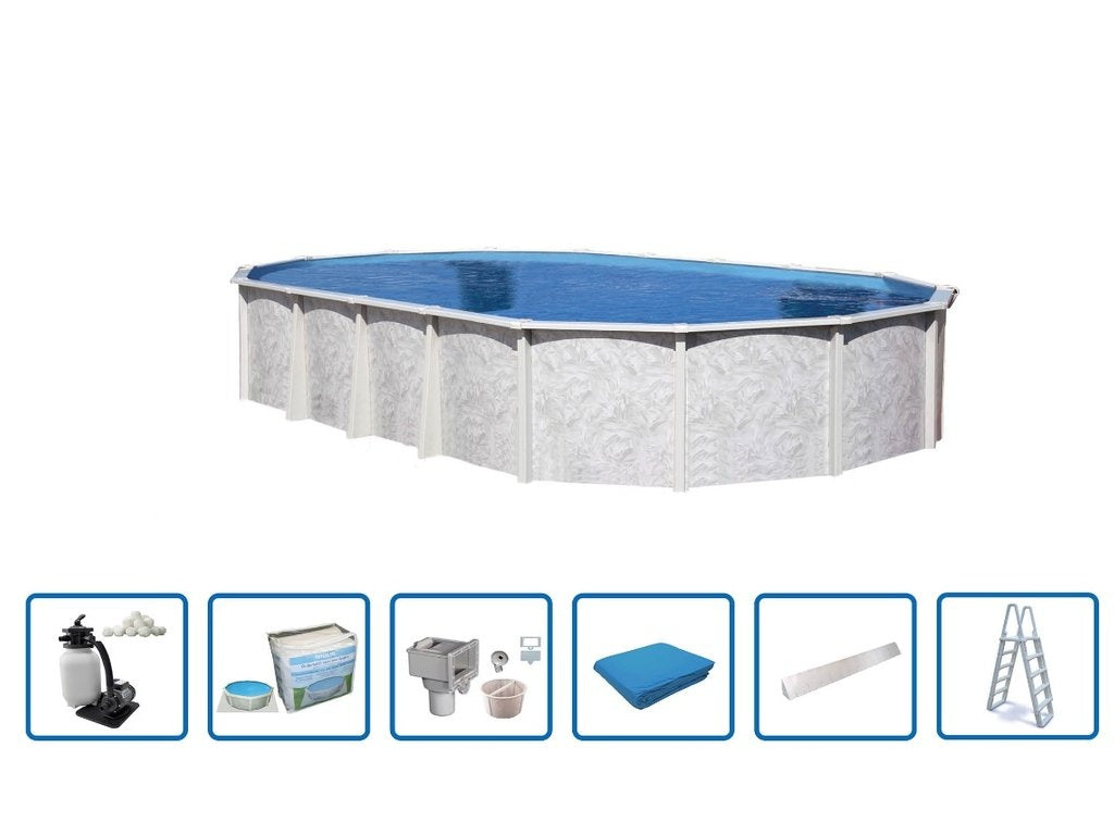 Interline Diana oval 7.30x3.60m - 132cm - Deluxe package
