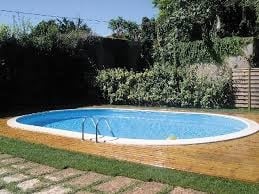 Zwembad inbouw set ovaal 600x320x150 - Summer fun