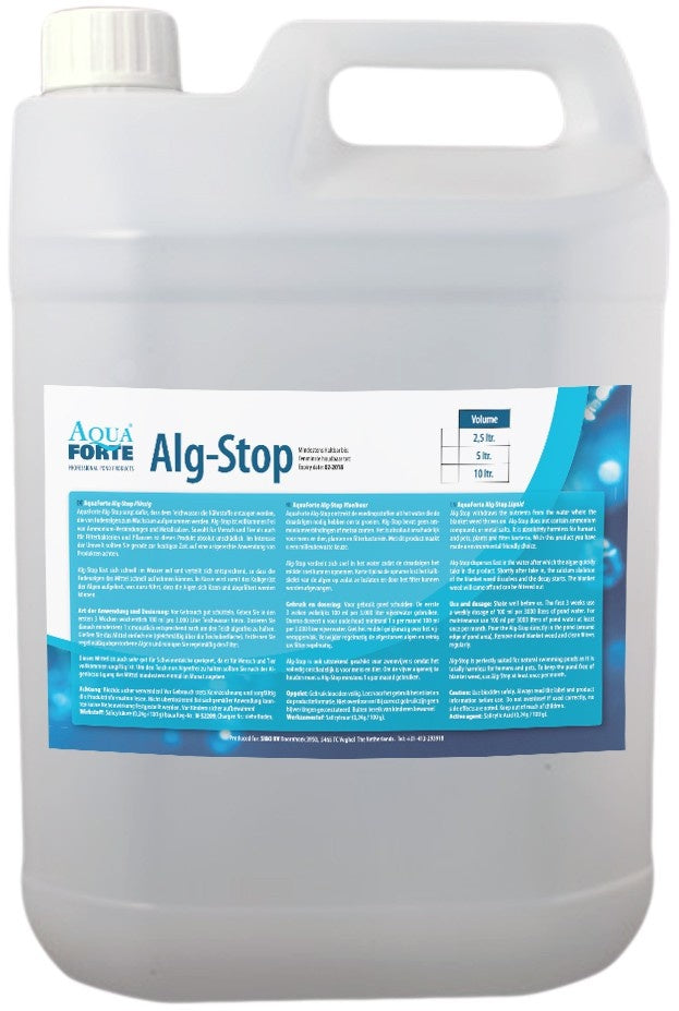 Alg-Stop Liquid Producto Líquido Antialgas Hiladas 5l - AquaForte