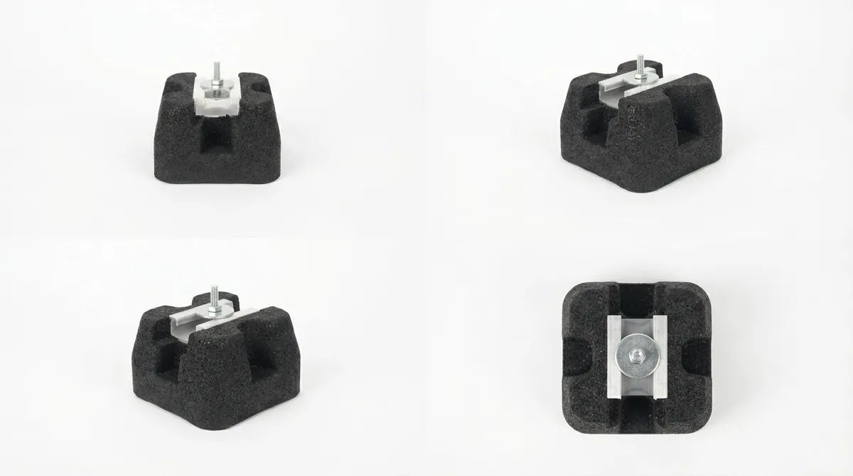 Vibration isolators for mini heat pumps - 4 pieces - W'eau