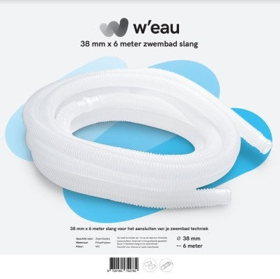 Manguera para piscina blanca 38 mm - 6 metros - W'eau