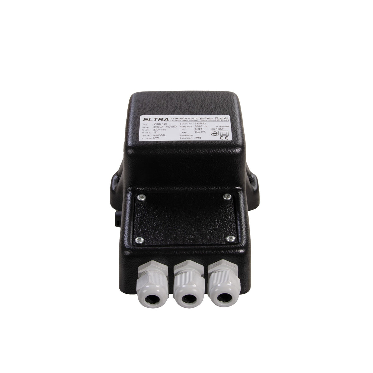Transformator EVGS 100VA 230V-12V 2 Ausgänge - Eltra