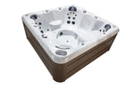 Infinity Spa 005 – Jacuzzi de luxe pour 7 personnes avec 59 jets et commande Balboa – Teck