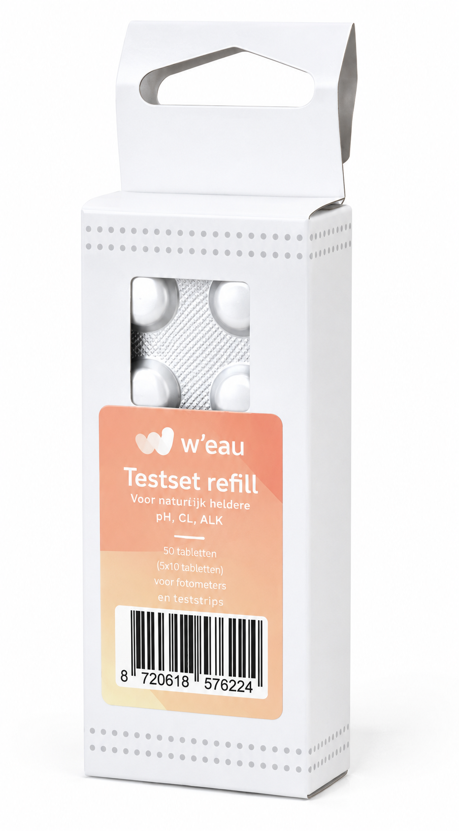 Refill pack for manual tester (Chlorine, pH and Alkalinity) 60 pieces - W'eau