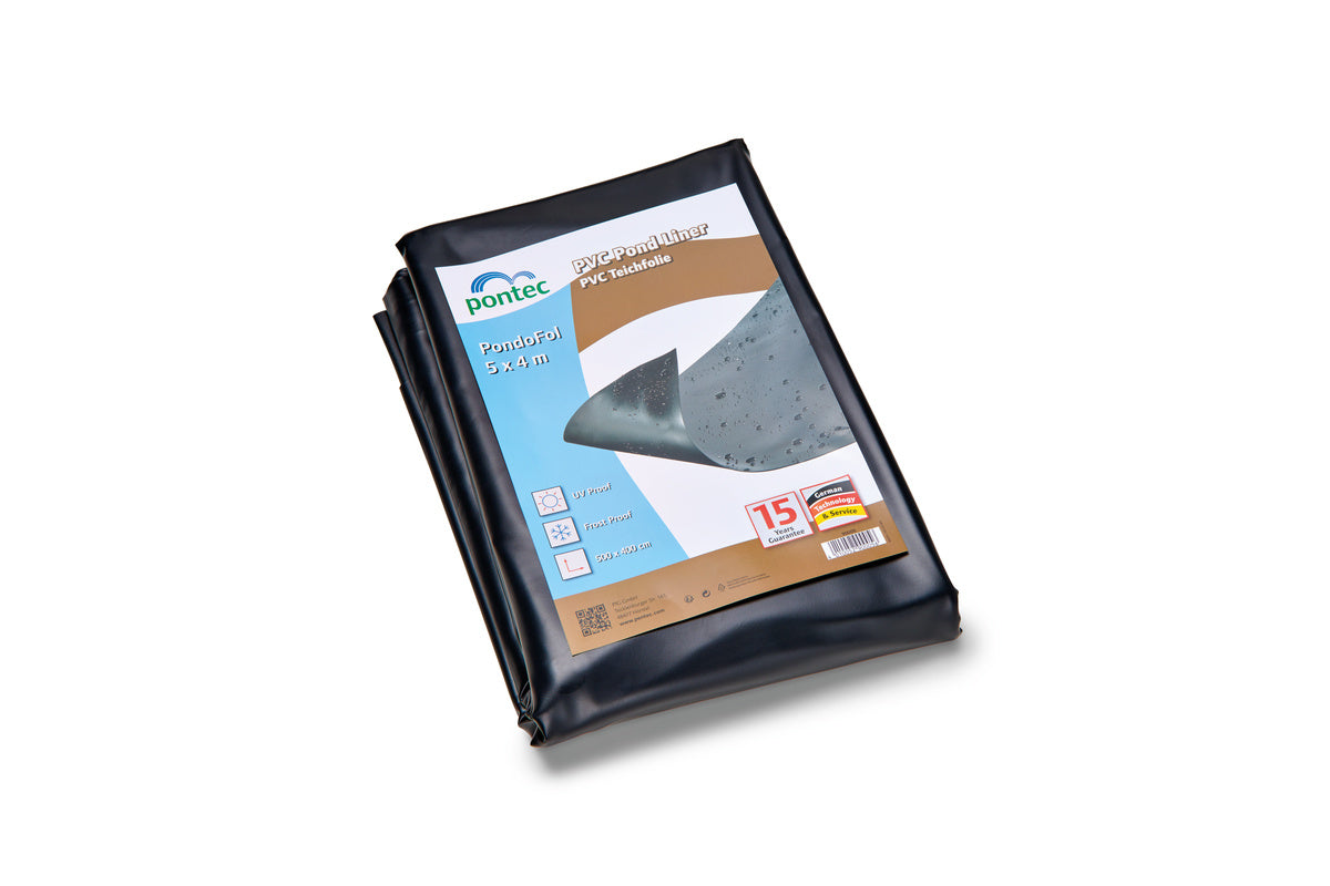 Pontec zwart Pre-Packed 0.5 mm / 5 x 4 m - Oase