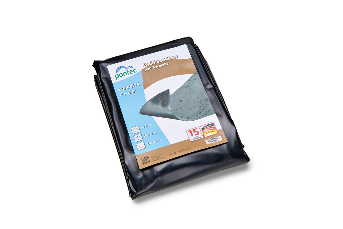 Pontec zwart Pre-Packed 0.5 mm / 4 x 6 m - Oase