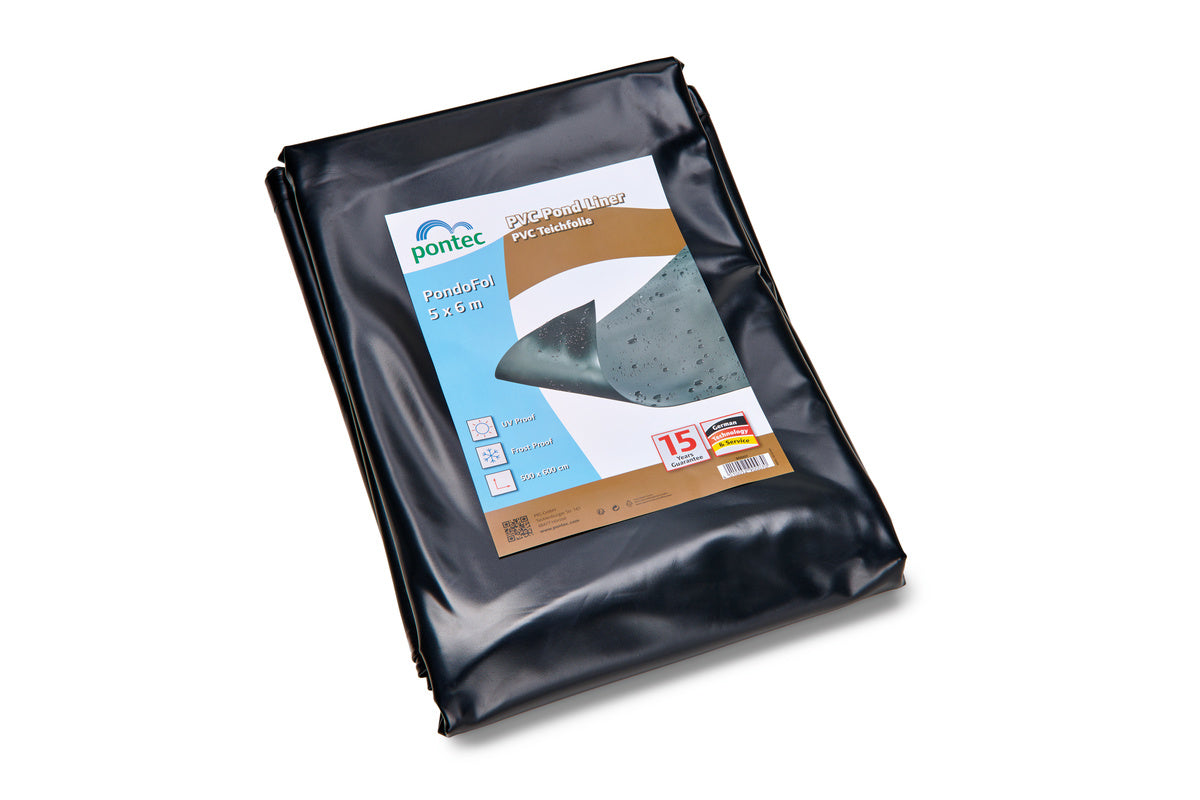 Pontec zwart Pre-Packed 0.5 mm / 5 x 6 m - Oase