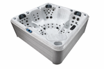 Infinity Spa 002- Vasca idromassaggio di lusso e a basso consumo per 5 persone - Grigio chiaro