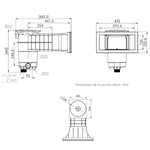 Skimmer A400 paneles/prefabricado/liner blanco - Weltico