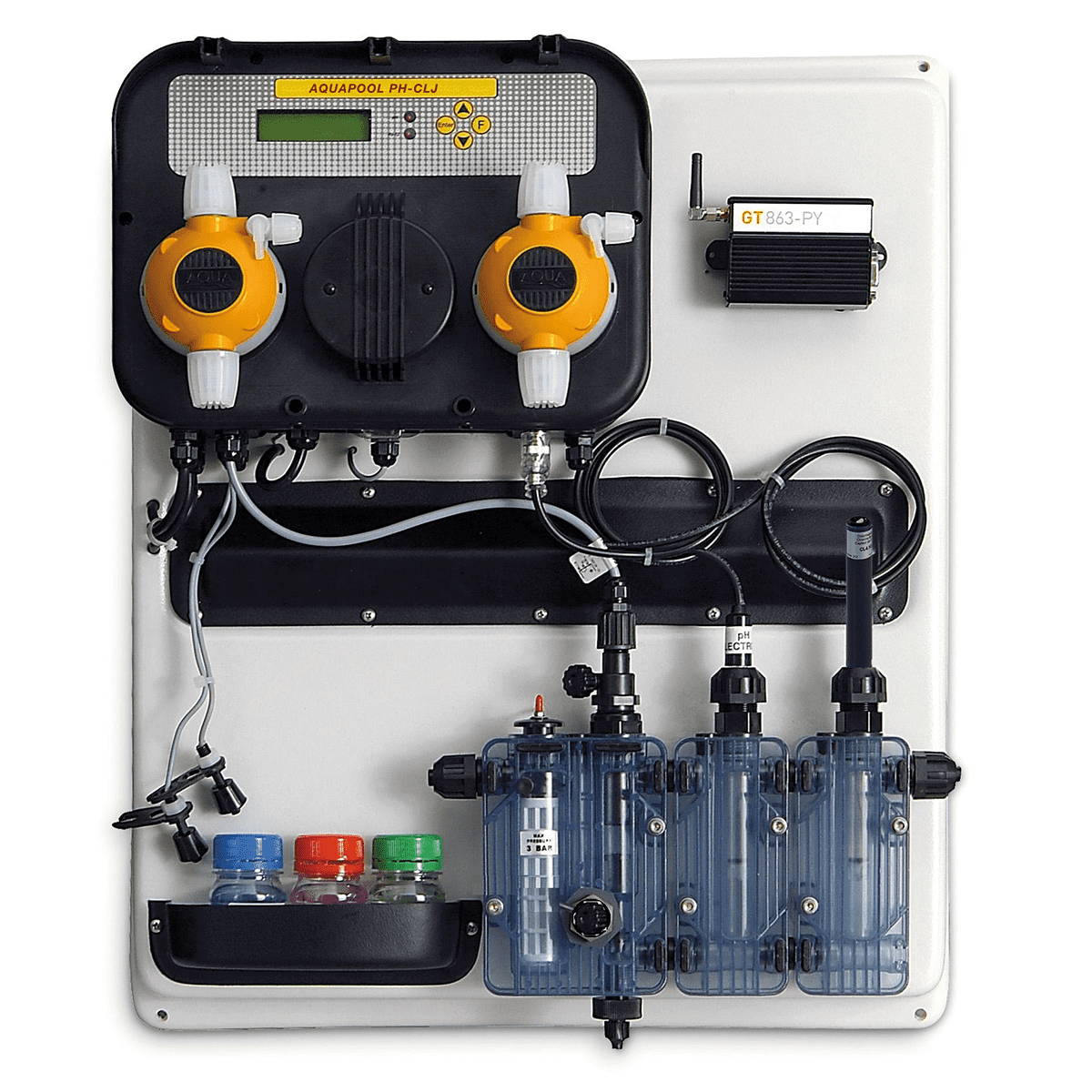A-Pool pH 10 l/h | CL 5 l/h | Poolsteuerung | Luxus-Panel - HRS