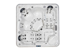 Infinity Spa 002- Energieeffizienter und luxuriöser 5-Personen-Jacuzzi - Dunkelgrau