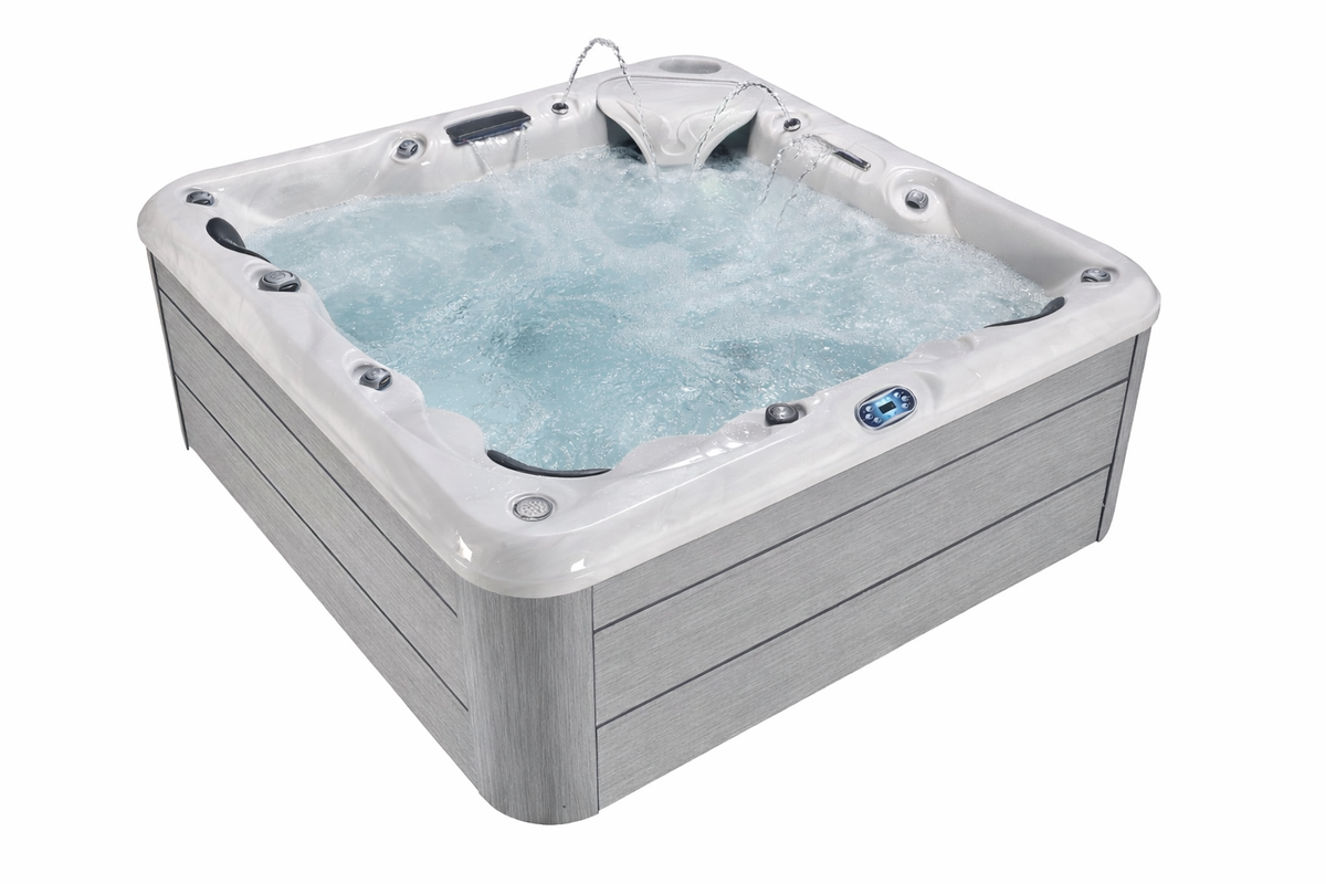 Infinity Spa 004 – Luxe en Professionele 5-Persoons Jacuzzi met 76 Jets – Light grey