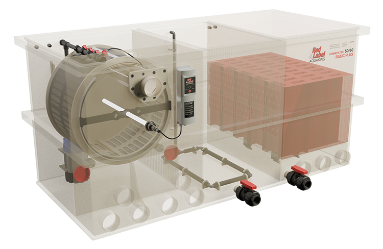 Basic Combi 50/60 Plus Filter Red Label Incl. material filtrante - Aquaking