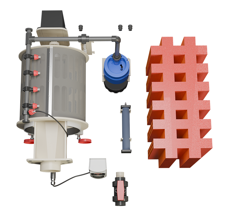 Combi Joy Filter Red Label Incl. material filtrante - Aquaking